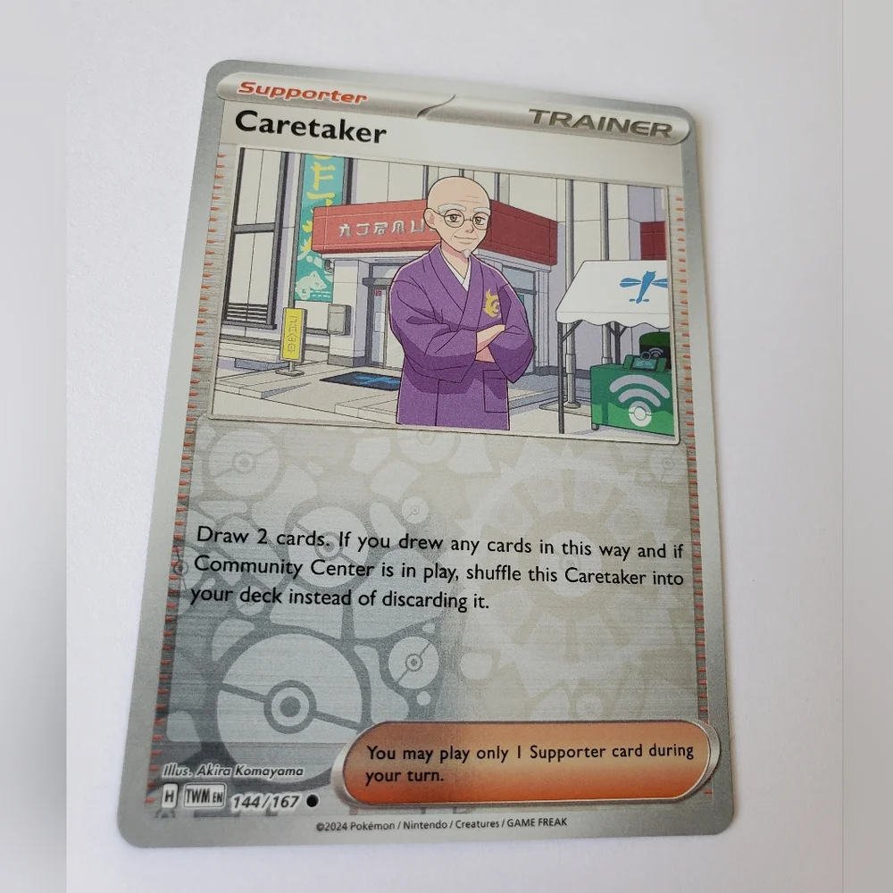 Caretaker 144/167 | Twilight Masquerade | Reverse Holo Common | NM | Pokemon TCG